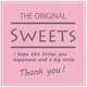 HEIKO ギフトシール Sweets スクエアピンク 7062313