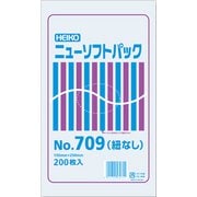 6694729 [HEIKO 極薄HDポリ袋 ニューソフトパック No.709 紐なし]