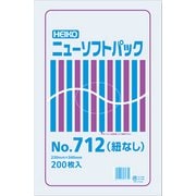 6694732 [HEIKO 極薄HDポリ袋 ニューソフトパック No.712 紐なし]