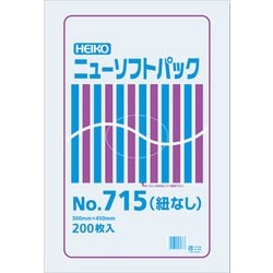 6694735 [HEIKO 極薄HDポリ袋 ニューソフトパック No.715 紐なし]