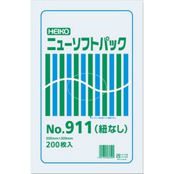 HEIKO 極薄HDポリ袋 ニューソフトパック No.911 紐なし 6694911