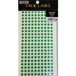 HEIKO タックラベル φ5 No.257 緑 7073052