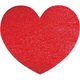 HEIKO タックラベル ハート型 16×19 No.312 赤 7073105