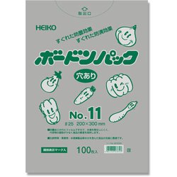 6763361 [HEIKO ボードンパック プラマーク入り #25 No.11 穴あり]