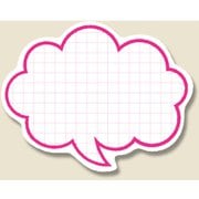 HEIKO 抜型カード フキダシ S ピンク 7233501