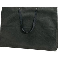 HEIKO 手提げ不織布袋 ファッションバッグ Fタイプ 黒 LL 8738802