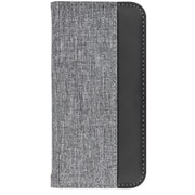 OWL-CVIE6103P-GYBK [iPhone 14 Pro 対応 手帳型ケース ファブリック×PUレザー グレー×ブラック]
