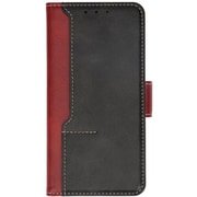 OWL-CVIE6119P-RDBK [iPhone 14 Pro 対応 手帳型ケース PUレザー レッド×ブラック]