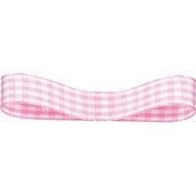 HEIKO ギンガムリボン ピンク 14×30 1424701