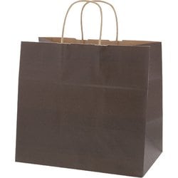 HEIKO 手提げ紙袋 25チャームバッグ 未晒 焦茶C 32-4 3268706