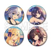 デート・ア・ライブ 缶バッジ 4個セット ～休息中～ [キャラクターグッズ]