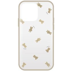 IFT-123BER [IIIIfit Clear（イーフィット クリア） 2022 iPhone 14 Pro/13 Pro対応ケース クマ]