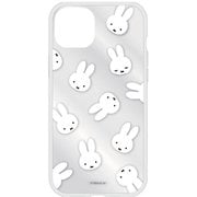 MF-339A [ミッフィー IIIIfit Clear iPhone 14 Plus対応ケース フェイス総柄]