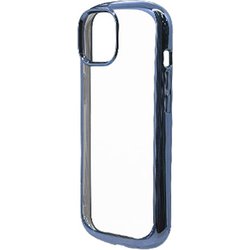 7122IP261TP [iPhone 14/13用 ケース カバー VANILLA PACK TPUケース メタルフレーム 2.7mm curve ブルー]