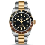 スチール＆ゴールド 200m防水 MT5652 並行輸入品 1年保証 79833MN-0001BlackBayGMT41mm