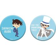 名探偵コナン ゆるパレット 缶バッジ2個セット 工藤新一＆怪盗キッド [キャラクターグッズ]