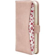 7129IP261PBO [iPhone 14 Pro用 ケース カバー 手帳型 ハンドストラップ付き 花柄 ライトピンク]