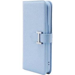 7134IP261PBO [iPhone 14 Pro用 ケース カバー サフィアーノ手帳型ケース FINO アクアブルー]