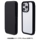 7135IP261PBO [iPhone 14 Pro用 ケース カバー 手帳型ハイブリッドPC×TPUケース ブラック]
