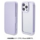7138IP261PBO [iPhone 14 Pro用 ケース カバー 手帳型ハイブリッドPC×TPUケース ライトパープル]