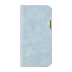 iP22-61-FLAT03 [iPhone 14/13兼用手帳型ケース Flat. Blue Gray]