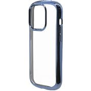 7199IP261PTP [iPhone 14 Pro用 ケース カバー VANILLA PACK TPUケース メタルフレーム 2.7mm curve ブルー]