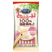 とりぷる～ん ムース とりささみ [犬用おやつ ムース 11g×6本 100%国産鶏肉]