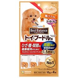 ベストバランスおやつ トイ・プードル用 高齢向け 鶏ささみ [犬用おやつ ウェットタイプ 15g×4本]