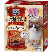銀のスプーン 三ツ星グルメ お魚味クリーム ほたて味レシピ 3種のアソート [猫用 ドライフード 180g 成猫（1歳～） 総合栄養食]
