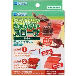 水辺の生き物のきゅうけいスロープ