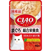 CIAOパウチ 総合栄養食 まぐろ ささみ入り ほたて味 40g
