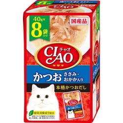 CIAOパウチ かつお ささみ・おかか入り 40g×8袋