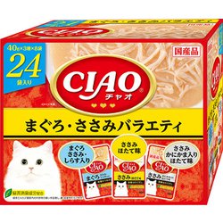 CIAOパウチ まぐろ・ささみバラエティ 40g×24袋