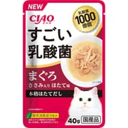 CIAO すごい乳酸菌パウチ まぐろ ささみ入り ほたて味 40g