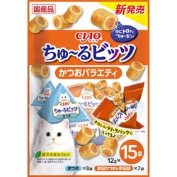 CIAO ちゅ～るビッツ かつおバラエティ 12g×15袋