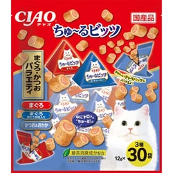 CIAO ちゅ～るビッツ まぐろ・かつおバラエティ 12g×30袋