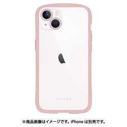 iP22-61-CHC06 [iPhone 14/13兼用背面型ケース Chrome-CLEAR Pink Gray]