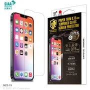 GI27-15 [CRYSTAL ARMOR 抗菌耐衝撃ガラス 超薄 0.15mm for iPhone 14]