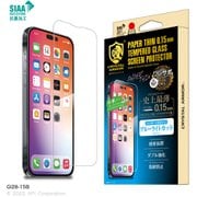 GI28-15B [CRYSTAL ARMOR 抗菌耐衝撃ガラス 超薄 ブルーライトカット 0.15mm for iPhone 14 Pro用]