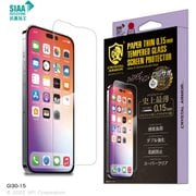 GI30-15 [CRYSTAL ARMOR 抗菌耐衝撃ガラス 超薄 0.15mm for iPhone 14 Pro MAX用]