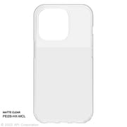 PEI28-HX-MCL [CRYSTAL ARMOR HEXAGON MATTE CLEAR for iPhone 14 Pro用]
