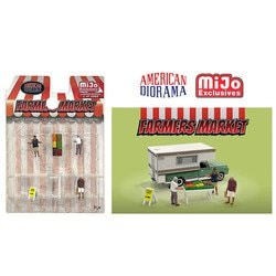 AD-76501MJ 1/64 フィギュアセット Farmers Market [ダイキャスト完成品]