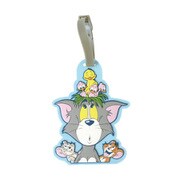W-TJ296 TOM and JERRY ポスタープリント ラバーラゲージタグ [キャラクターグッズ]