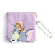 W-TJ253 PU TOM and JERRY カラーペイント ミニバネポーチ パープル [キャラクターグッズ]
