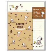 限定 レターセット PEANUTS Milk stand コーヒー牛乳 S2090490
