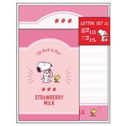 限定 レターセット PEANUTS Milk stand いちご牛乳 S2090503