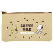 限定 フラットペンケース PEANUTS Milk stand コーヒー牛乳 S1425714