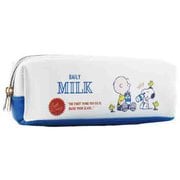 限定 ダブルファスナーペンケース PEANUTS Milk stand 牛乳 S1425730