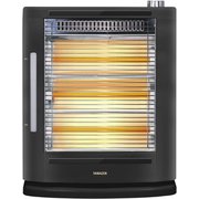 障害物センサー搭載 電気ストーブ 加湿機能付き 990W（スチーム使用時：1025W） DSE-SKC102-AB
