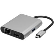 USB3.2 Gen1対応 PD100W給電ポート付き USBハブ 4 in 1 USB Type-C to マルチポートアダプター OWL-DS3181-SV